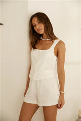 Summer Spell Shorts White