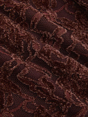 Lace-Jacquard Long-Sleeve Mini Dress