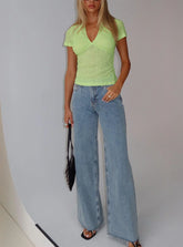 Darla Low Rise Straight Jean Vintage Blue Wash