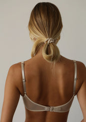 Silk Hair Tie in Champagne