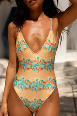 Santorini Swim One Piece Casablanca Print