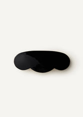Scallop Barrette in Black