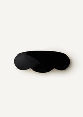 Scallop Barrette in Black
