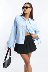 Blue Stripe Oversized Shirt