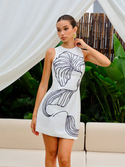 Floral Print Sleeveless Dress