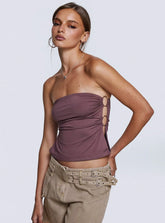 Round The World Strapless Purple