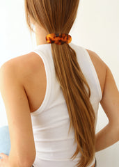 Scallop Barrette in Tortoise