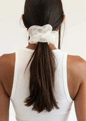 Statement Scrunchie in White