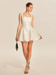 Sweetheart Neckline Flared Dress