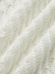 Sheer Knit Sweater Dress with Cut-Out Detail