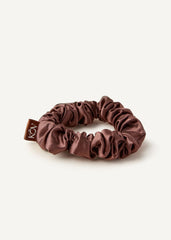 Silk Scrunchie in Espresso