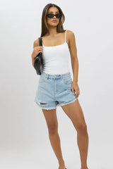 White Bodysuit Sleeveless Supersoft