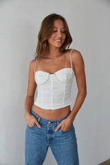 Vivianna Rhinestone Bustier Top