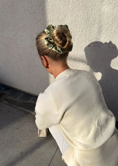 Silk Halo Scrunchie in Sweet Pea