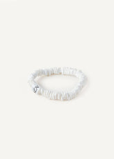 Silk Hair Tie in Pearl