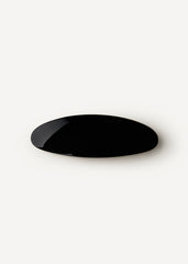 Oval Barrette in Black