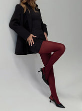 Eliseo Stockings Burgundy