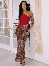 Eleganza Maxi Skirt Leopard