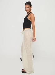 Darcie Knit Pants Beige