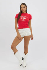 Red Graphic Tee Short Sleeve