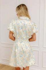 Garden Views Floral Eyelet Mini Dress