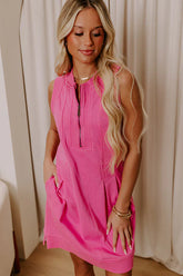 Bright Horizons Mini Dress in Bubblegum Pink