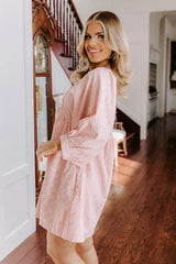 Sweet Magnolia Jacquard Mini Dress