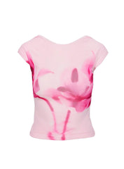 Rosalinda Top Pink Flower