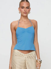 Rehna Halter Top Blue