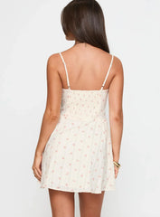 Toulouse Mini Dress Cream / Floral