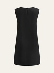 Metal Decor Sleeveless Mini Dress