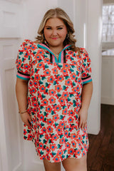 Sweet Blooms Mini Dress Curves