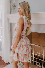 Chateau Vineyard Tiered Mini Dress