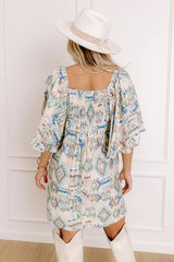Wisteria Wonder Mini Dress in Sage