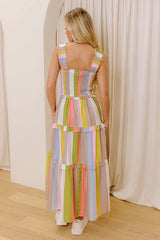 Sunny Stroll Stripe Maxi Dress