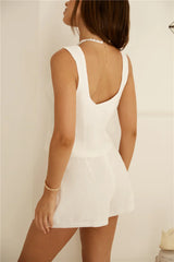 Summer Spell Shorts White