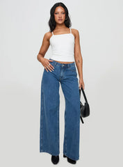Baseline Rib Top White