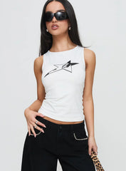 Star Eyes Top White