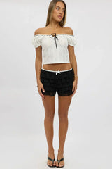 Black Mini Shorts Lace