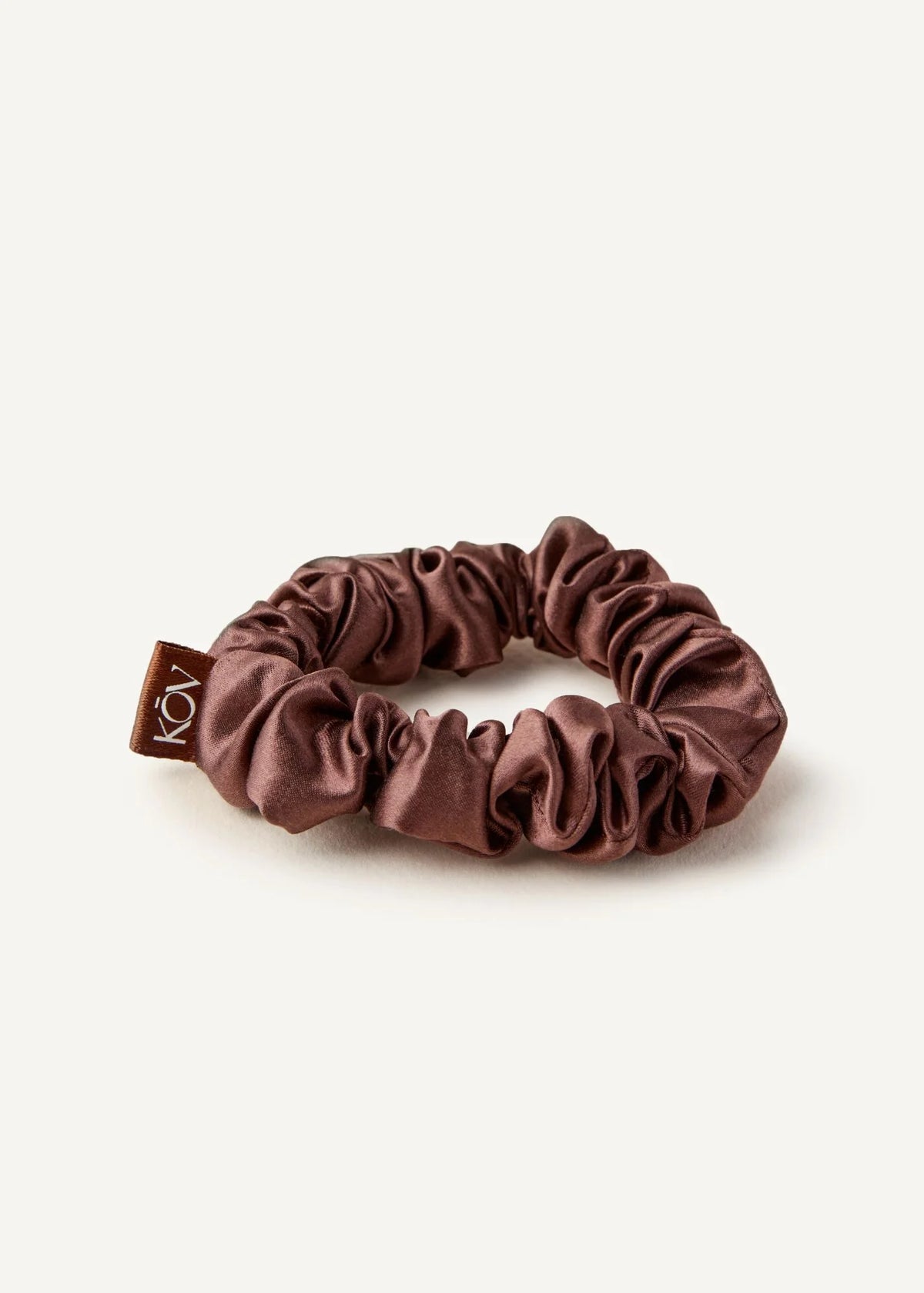 Silk Scrunchie in Espresso