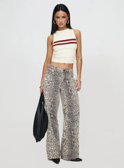 Top Model Jeans Leopard Fade
