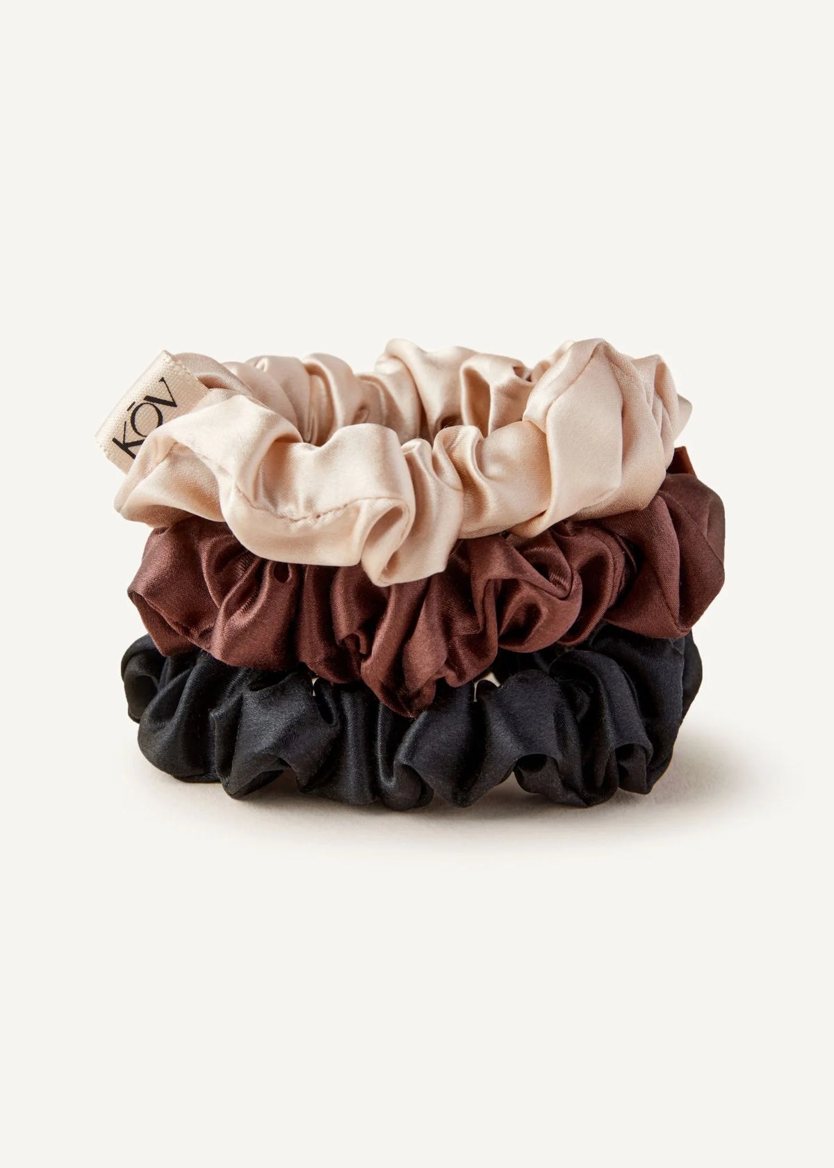 Silk Scrunchie Trio in Mixed