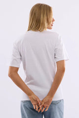 White Graphic Tee Short Sleeve