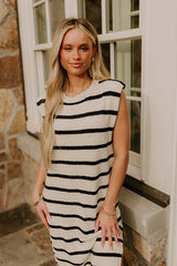 Sunset Sail Knit Midi Dress in Cream