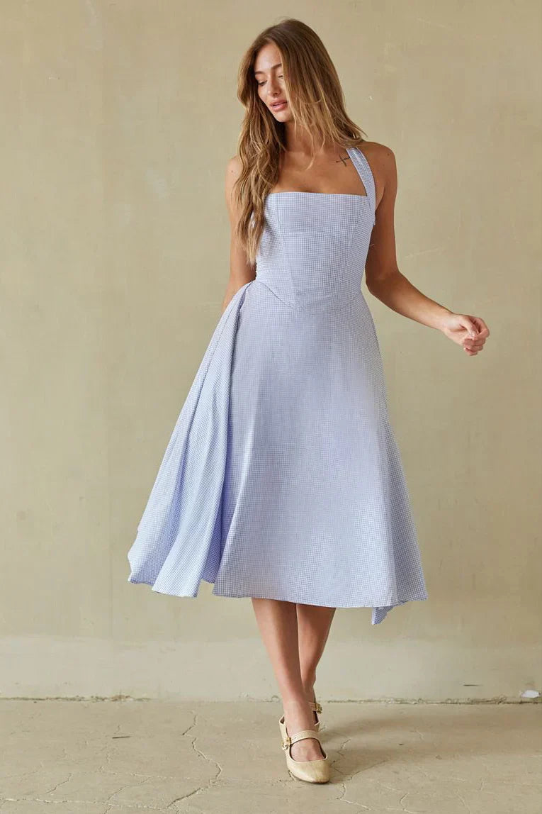 Dorothy Gingham Midi Dress