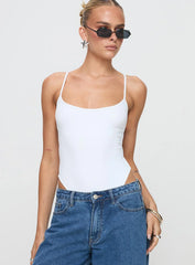 All Tied Up Bodysuit White