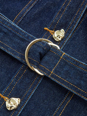 Belted Denim Shirt Dress
