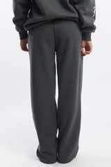Grey Track Pants Wide Leg
