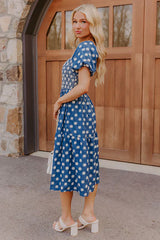 Countryside Retreat Floral Embroidered Midi Dress