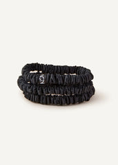 Silk Hair Tie in Black
